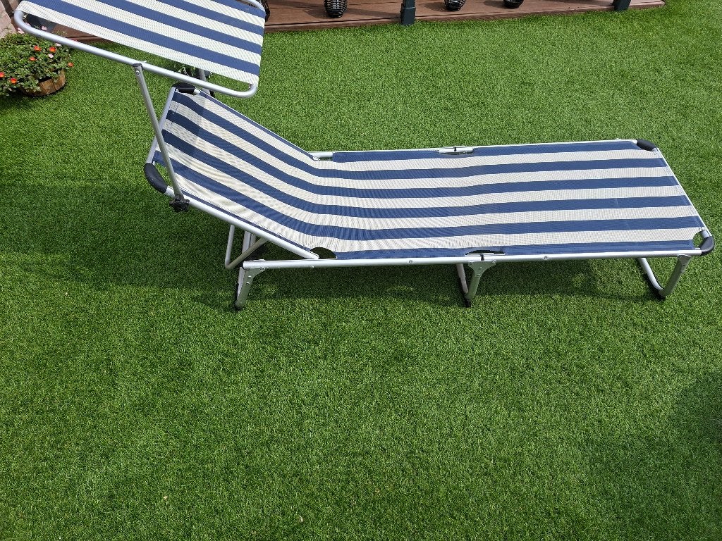 mooi stevige stretcher/ligbed, Ophalen, Zo goed als nieuw, Aluminium, Inklapbaar