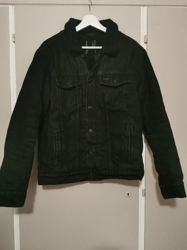Primark spijker jas maat M kleur zwart, Kleding | Heren, Jassen | Winter, Maat 48/50 (M), Zwart, Ophalen of Verzenden, Zo goed als nieuw