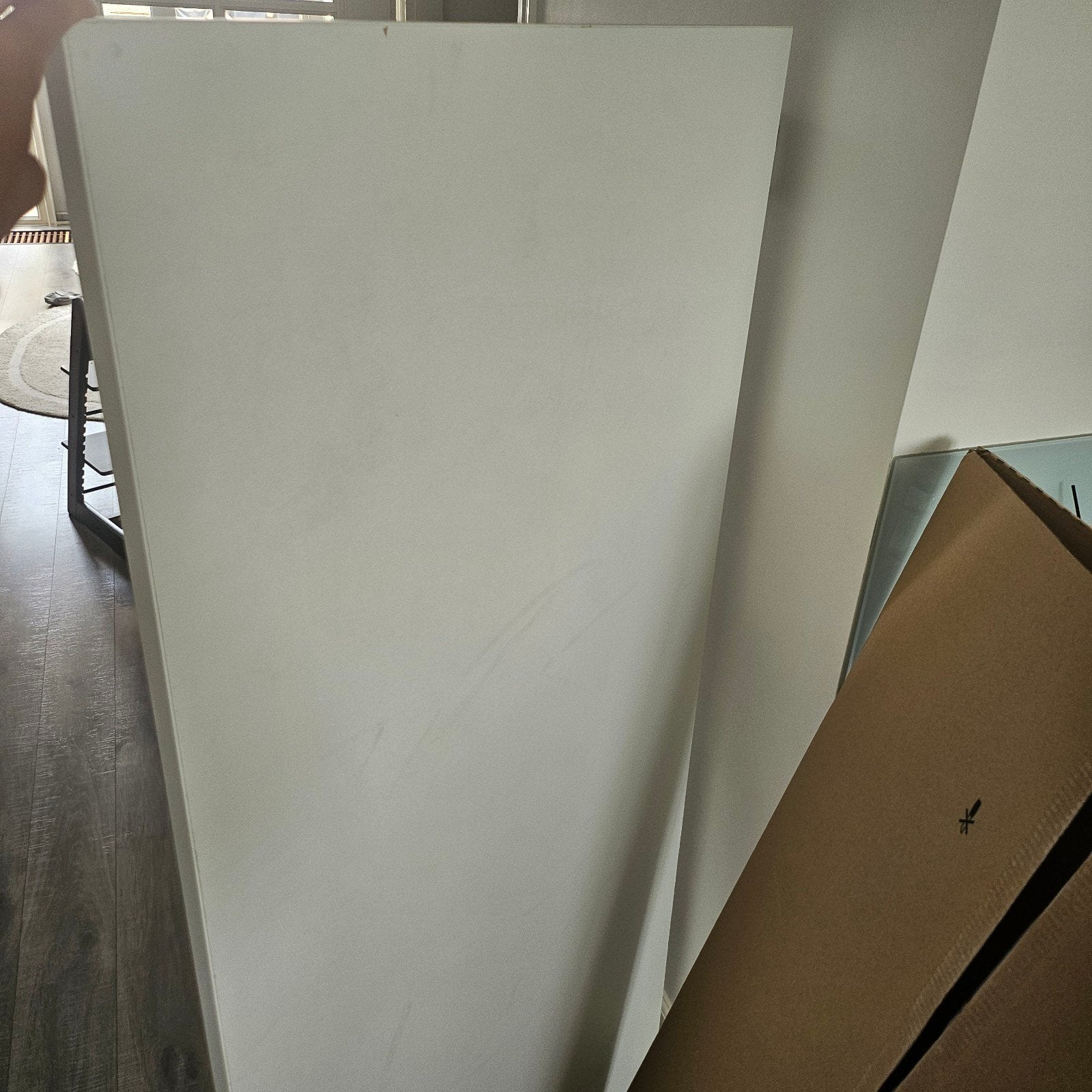 Trotten wit bureau blad 160 x 80, Huis en Inrichting, Ophalen, Gebruikt