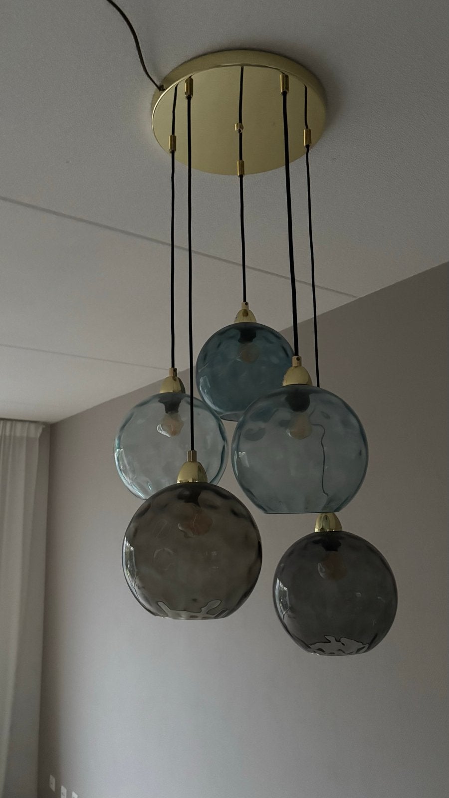 Hanglamp Ilaria, Ophalen, Gebruikt, Glas, E14 (klein)