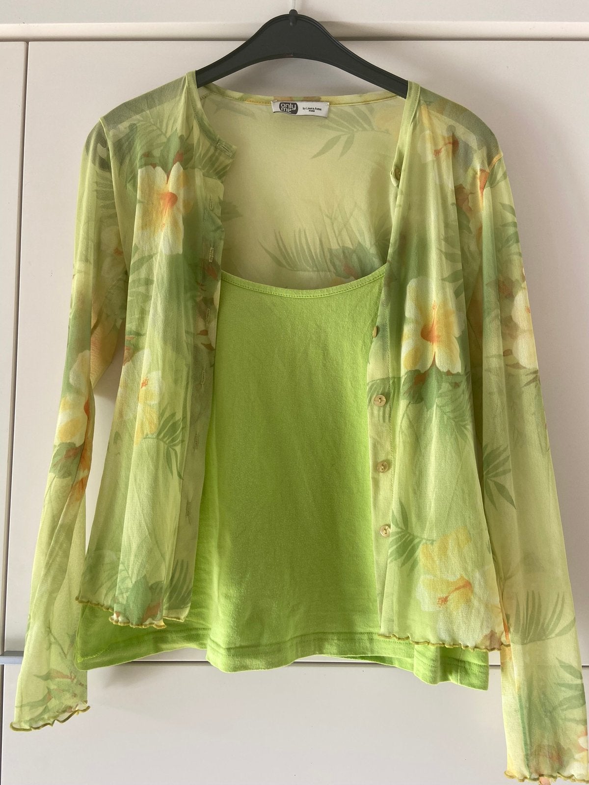 Voile vestje met hemdje top M 40, Verzenden, Zo goed als nieuw, Maat 38/40 (M), Zonder mouw