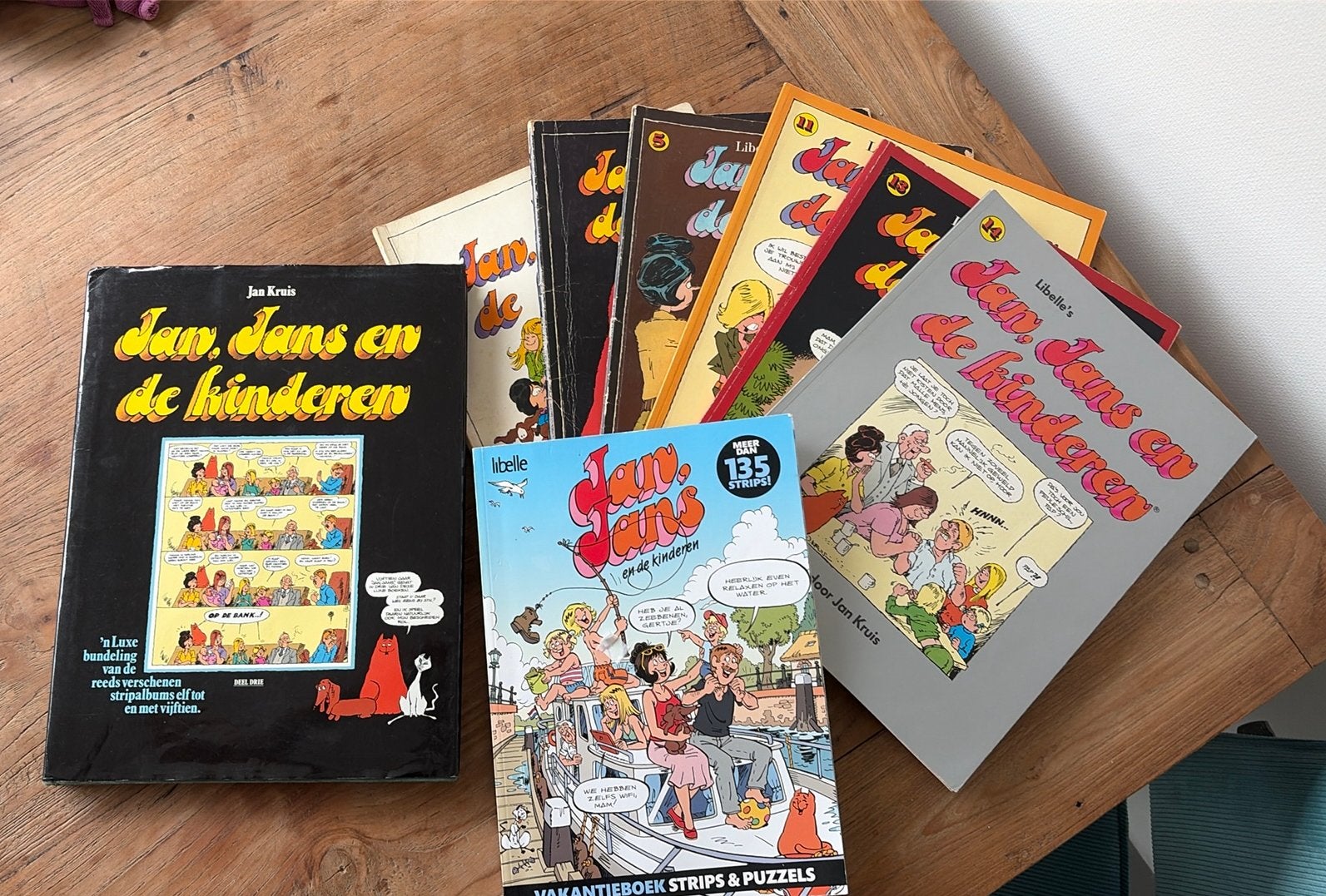 Pakket Jan Jans, inclusief dik verzamel album, Meerdere stripboeken, Ophalen of Verzenden