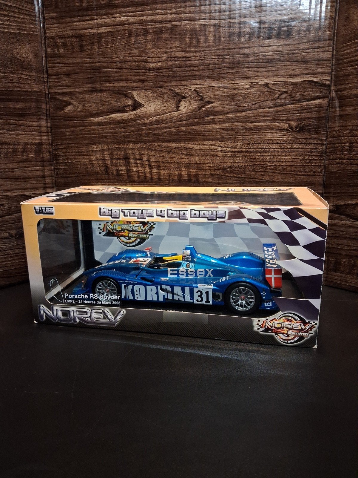 Norev - Porsche RS Spyder, Hobby en Vrije tijd, Modelauto's | 1:18, Ophalen of Verzenden, Zo goed als nieuw, Auto, Norev