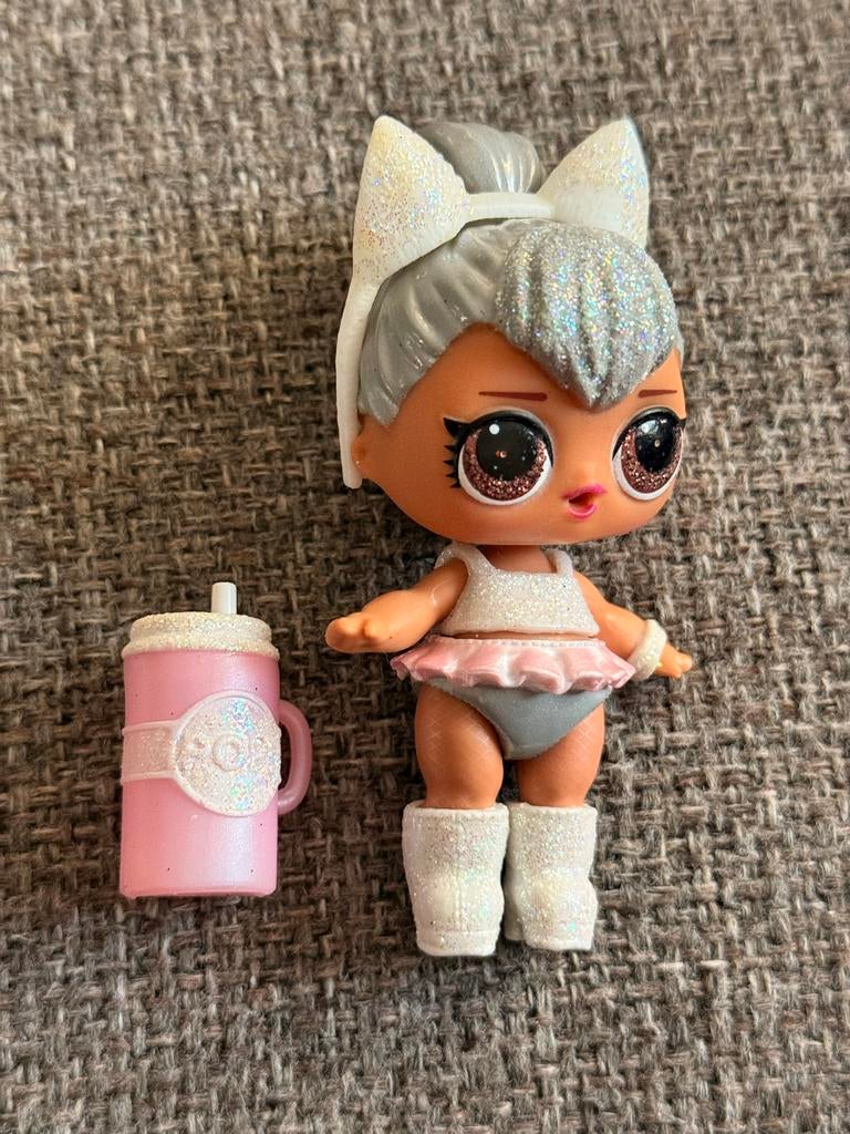 LOL Surprise Kitty Queen Glam Glitter pop met flesje, Ophalen of Verzenden, Zo goed als nieuw, Overige typen
