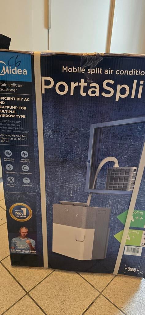 Nieuwe Midea Portasplit mobiele airco, Ophalen, Koelen en Ontvochtigen, Timer, Nieuw