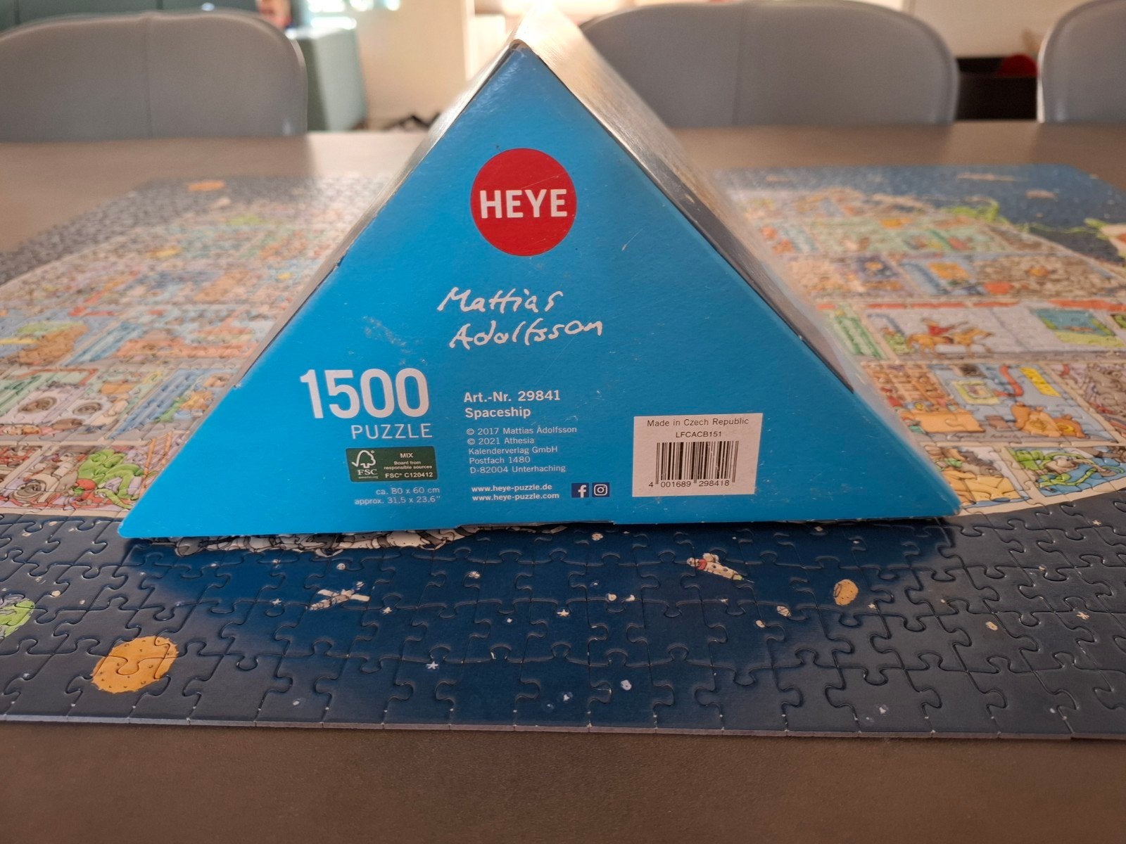 heye puzzel 1500 stuks, Ophalen, 500 t/m 1500 stukjes, Gebruikt, Legpuzzel
