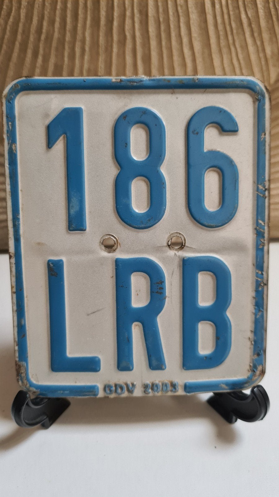 Kentekenplaatje 186 LRB uit 2003, Ophalen of Verzenden, Gebruikt