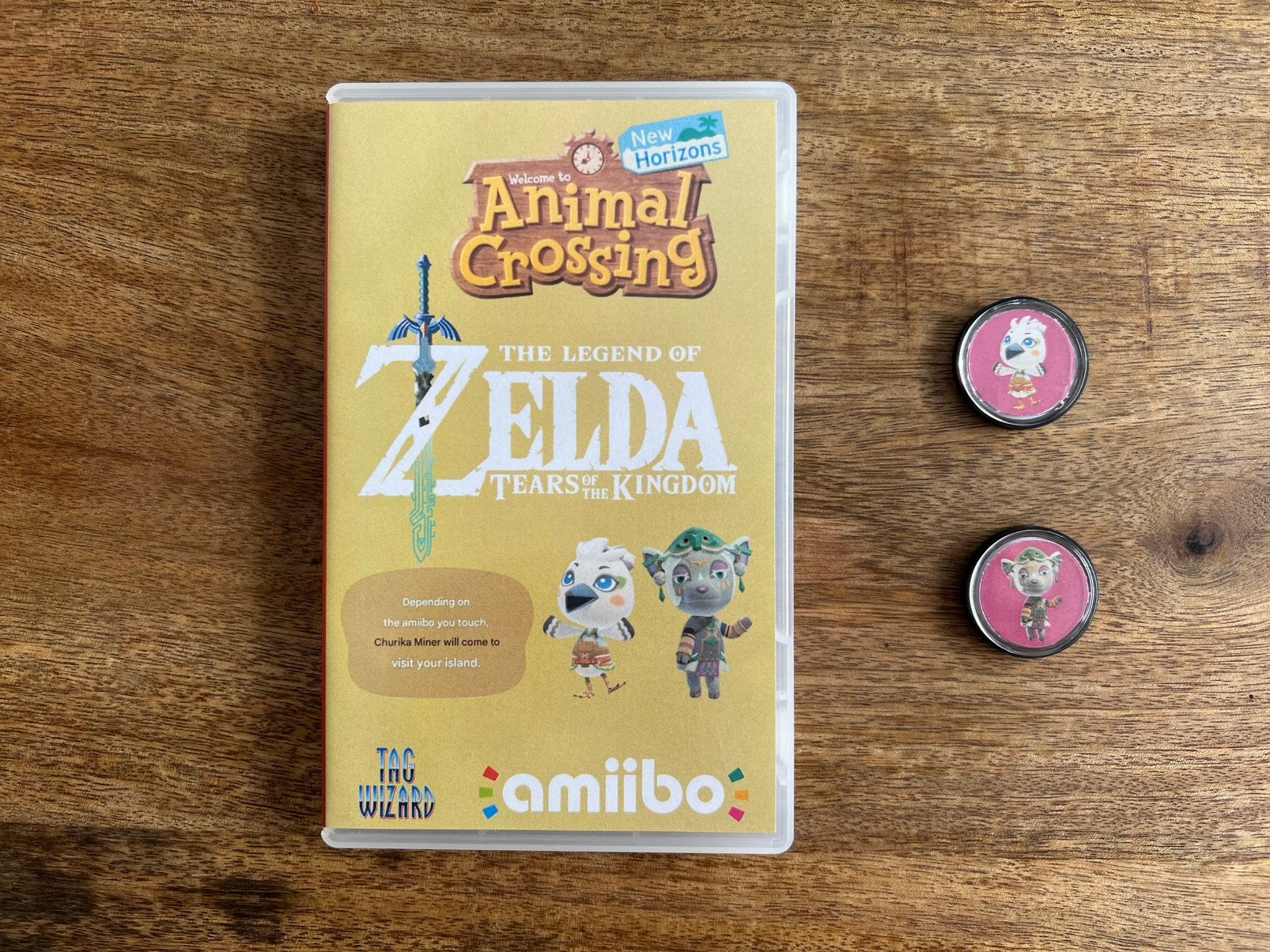 Animal Crossing Zelda Villagers 2 custom Amiibo NFC, 1 speler, Nieuw, Ophalen of Verzenden, Vanaf 3 jaar
