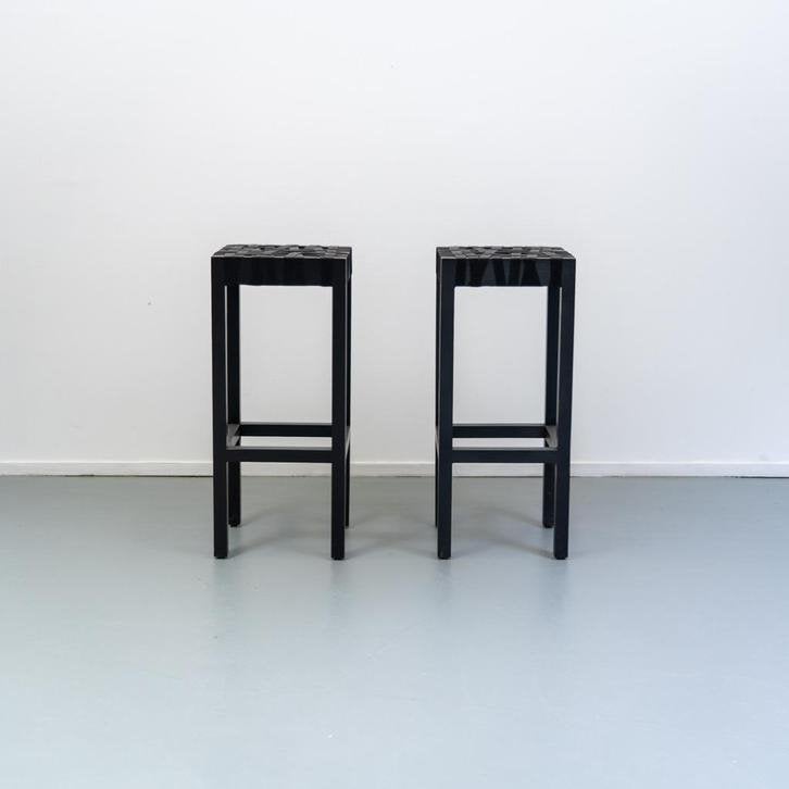 6 Gispen Berlage kruk Richard Hutten Zwart 76 x 33 x 33 cm, Niet ingevuld, 5 krukken of meer, Nieuw, Ophalen of Verzenden