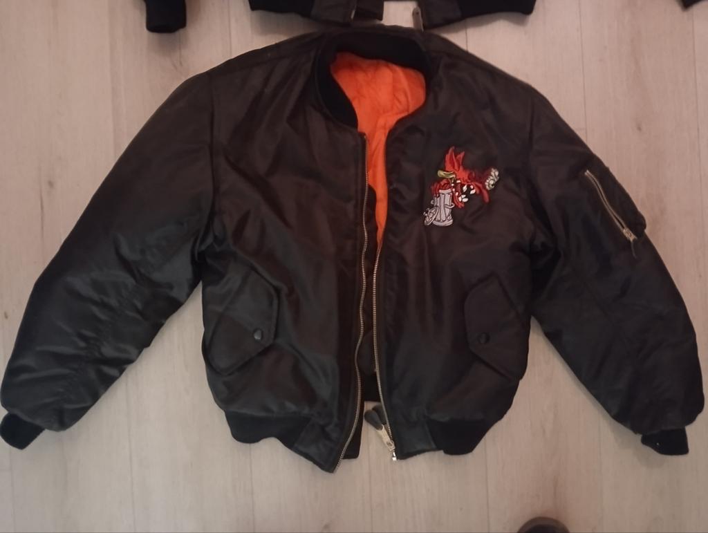 BZRK records bomber, Ophalen of Verzenden, Zo goed als nieuw, Maat 48/50 (M), Zwart