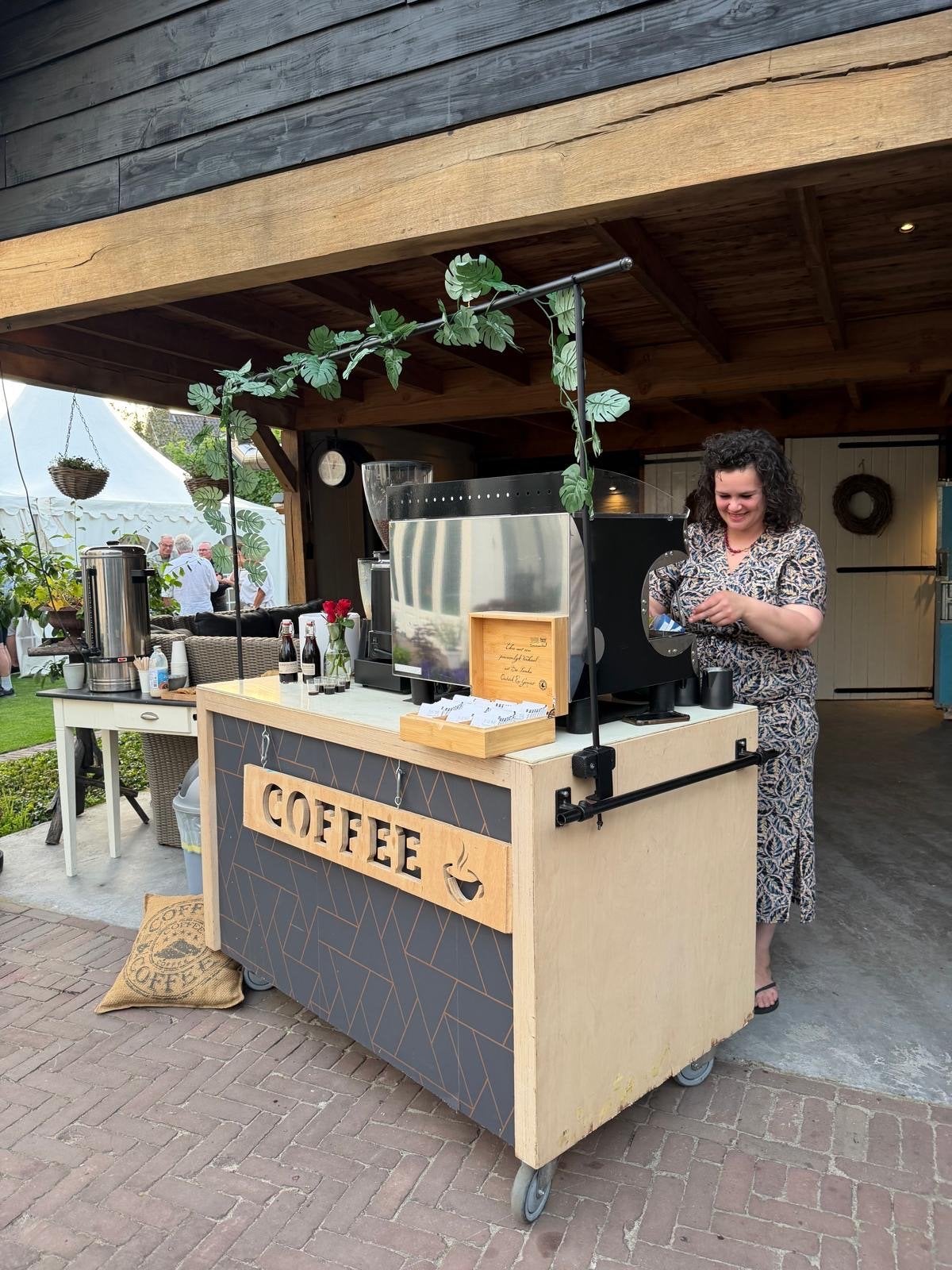 Mobiele Koffiebar met Espressomachine, Ophalen of Verzenden, Gebruikt