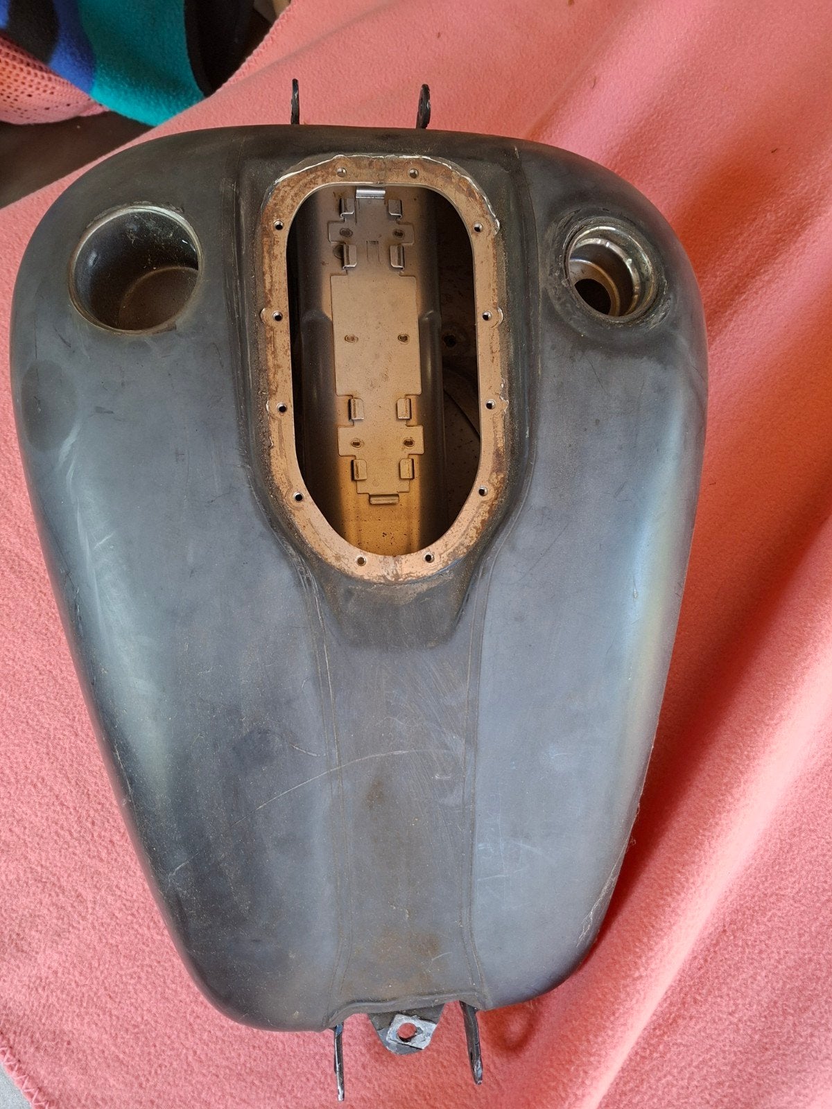 Harley Davidson Tank - Metaal Youngtimer (ca. 2007), Motoren, Onderdelen | Harley-Davidson, Gebruikt, Ophalen of Verzenden