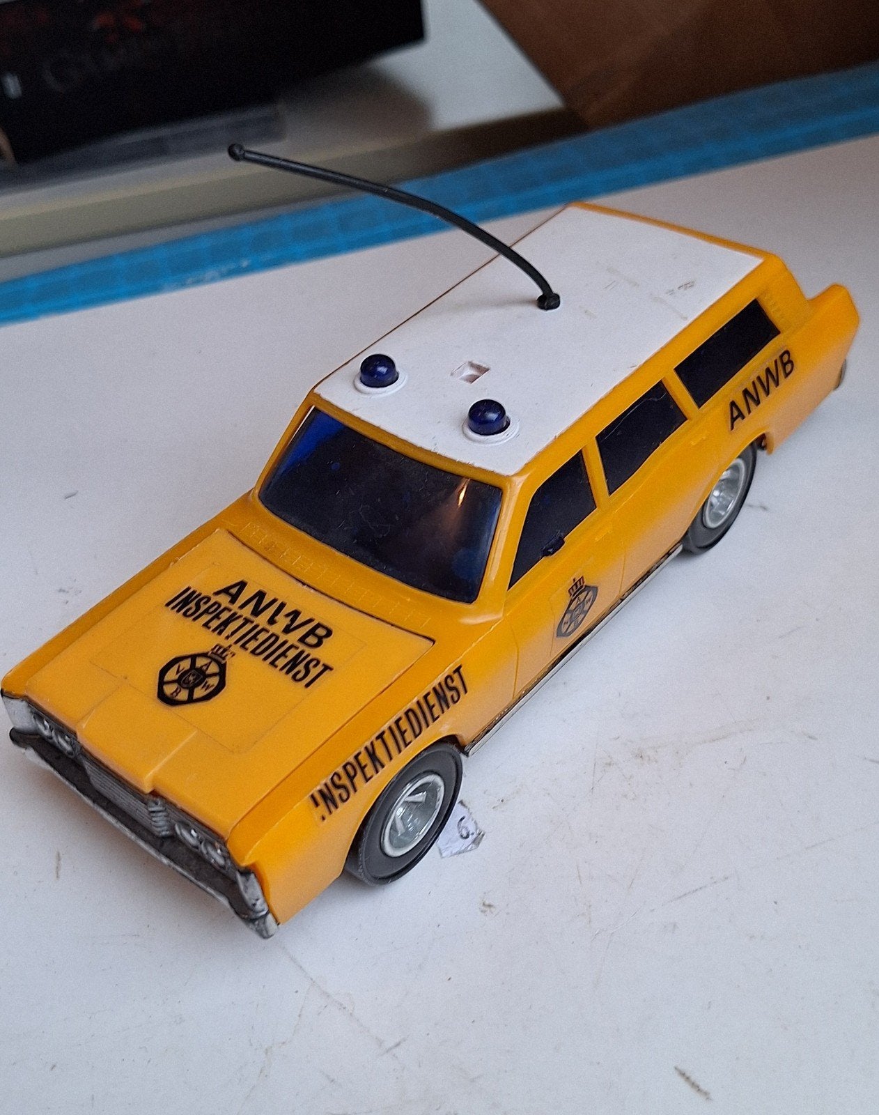 Vintage ANWB Inspectiedienst modelauto - 19 cm, Ophalen of Verzenden