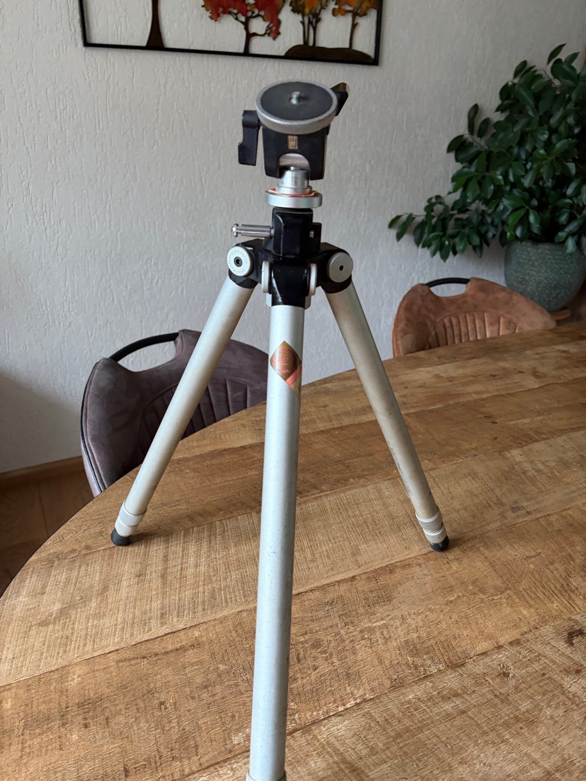 Vintage Bilora Driepoot Statief met Balhoofd, Ophalen, Gebruikt, 125 cm of minder, Bilora
