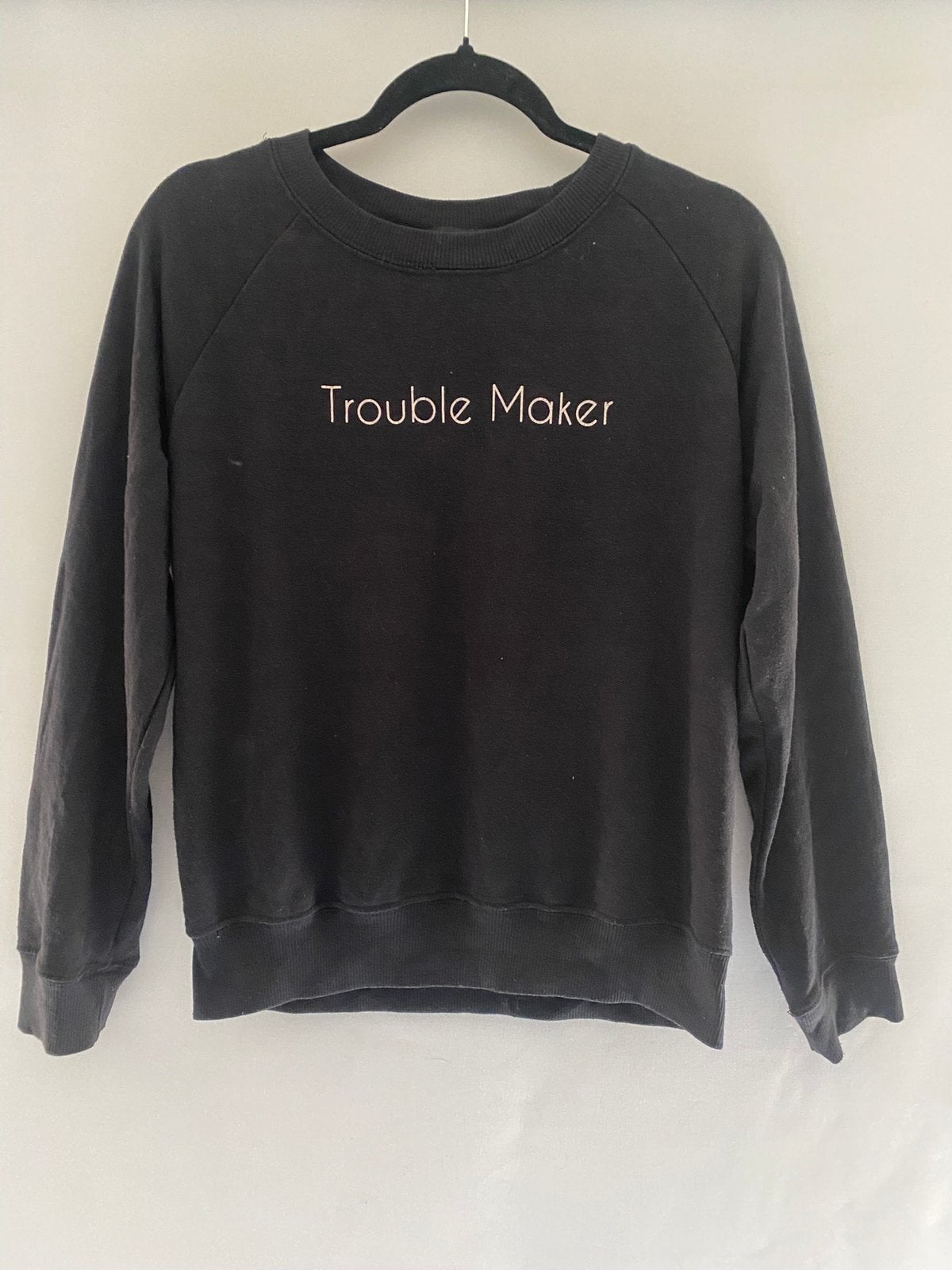 Bershka BSK Girl Sweater Zwart Maat S / 36 | Trouble Maker, Ophalen of Verzenden, Gedragen, Maat 36 (S), Zwart