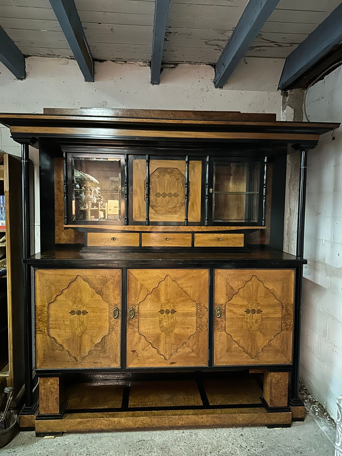 Antieke kast Joseph Maria Olbrich - Bröhan Museum stijl, Antiek en Kunst, Antiek | Meubels | Kasten, Ophalen