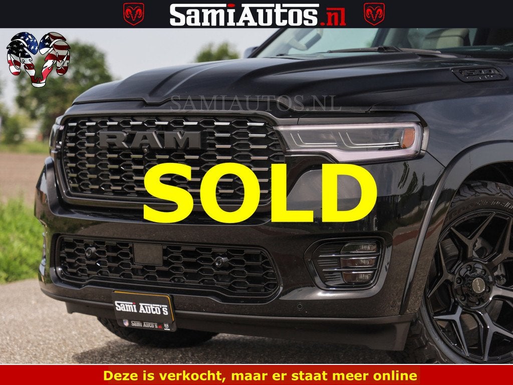 Dodge Ram TUNGSTEN BLACK OPS | 540 PK | HIGH END | MASSAGE |, Automaat, Gebruikt, Met garantie (alle), Zwart
