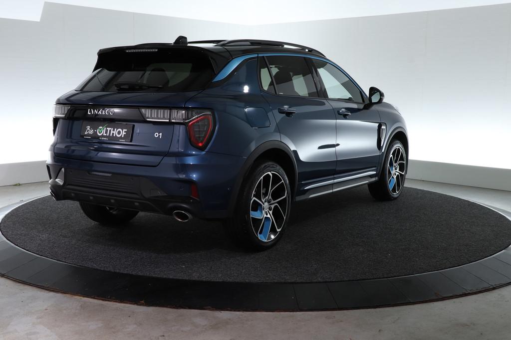 Lynk & Co 01 PHEV | ALL-IN PRIJS | ZWARTE HEMEL | 360 CAMERA, Stof, Euro 6, Automatische klimaatregeling, Blauw