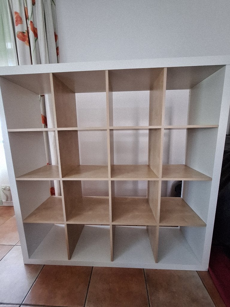 IKEA open kast wit met eikenprint binnenwerk, Ophalen, Zo goed als nieuw