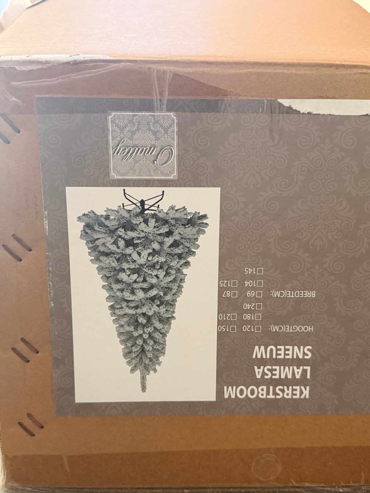 Kertboom met lampjes enzovoort 1x gebruikt, Ophalen of Verzenden, Zo goed als nieuw