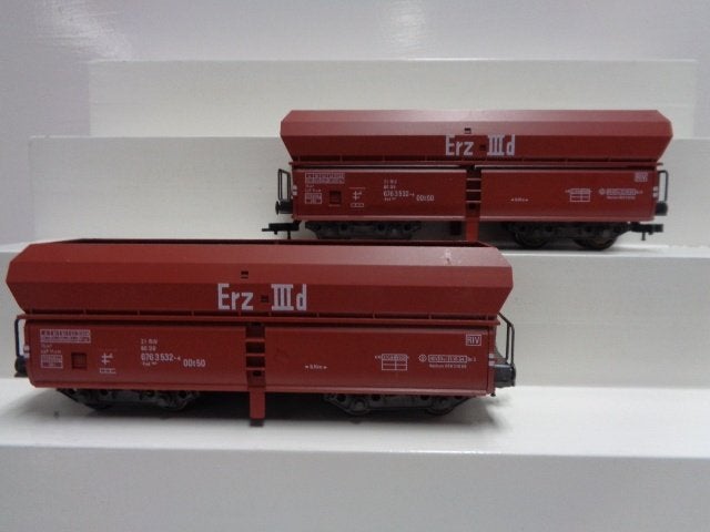 FLEISCHMANN 5520 Zijlosser DB 2x. (H0)., Gebruikt, Gelijkstroom, Fleischmann, Wagon
