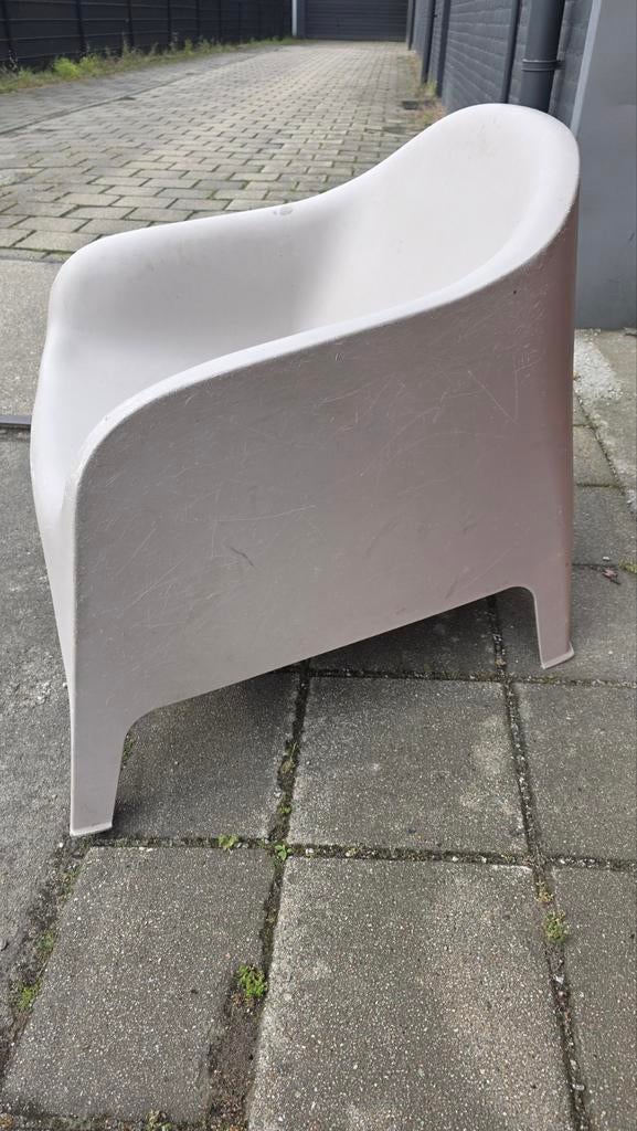 tuinstoel Ikea gebruikt / licht beige / taupe kleur, Ophalen, Gebruikt, Kunststof