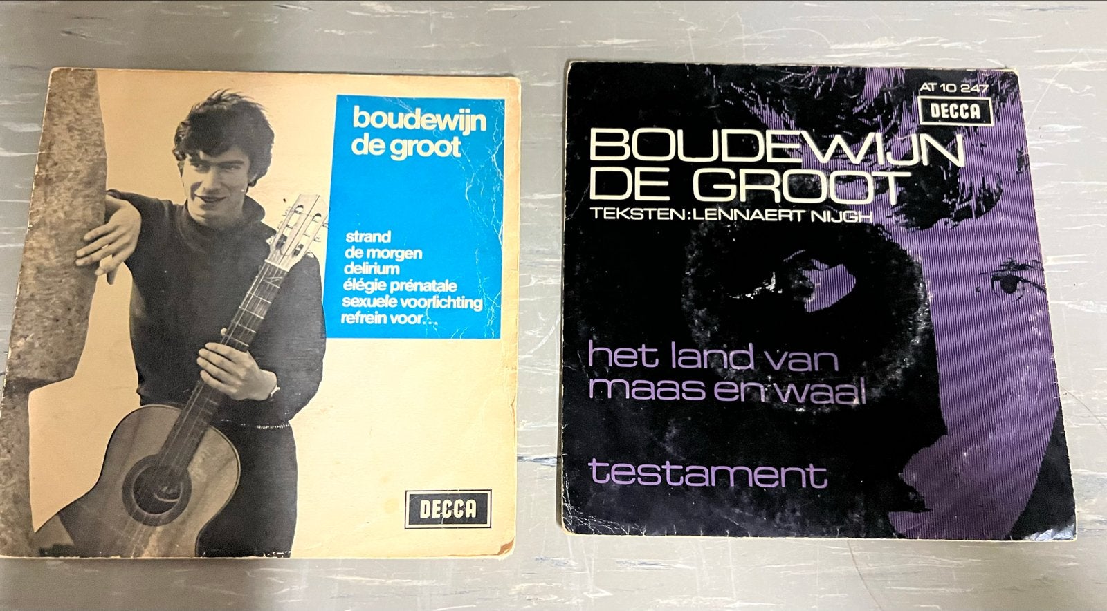 Boudewijn de Groot - Strand / Het Land van Maas en Waal (2x, Gebruikt, Pop, 7 inch, Ophalen of Verzenden