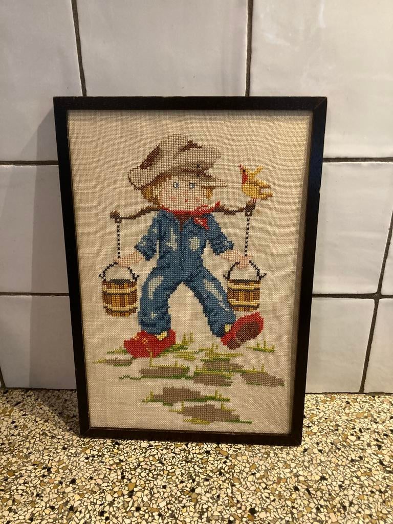 Leuk borduurwer melk halen, Ophalen of Verzenden