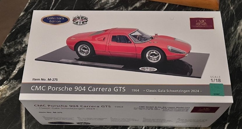 CMC Porsche 904 Carrera GTS Schwetzingen zgan, Ophalen, Zo goed als nieuw, Overige merken