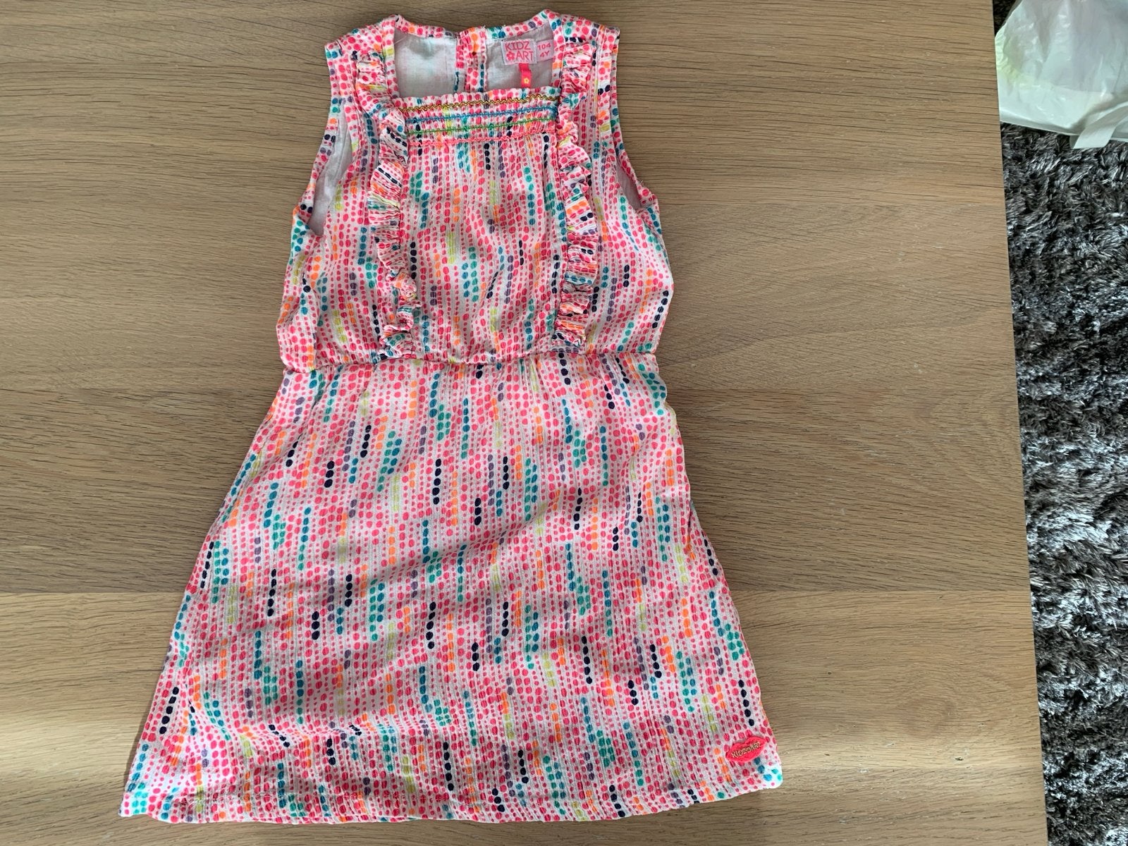 Kleurrijke zomerjurk voor meisjes - KIDZ ART maat 104, Ophalen of Verzenden, Zo goed als nieuw, Meisje, Jurk of Rok