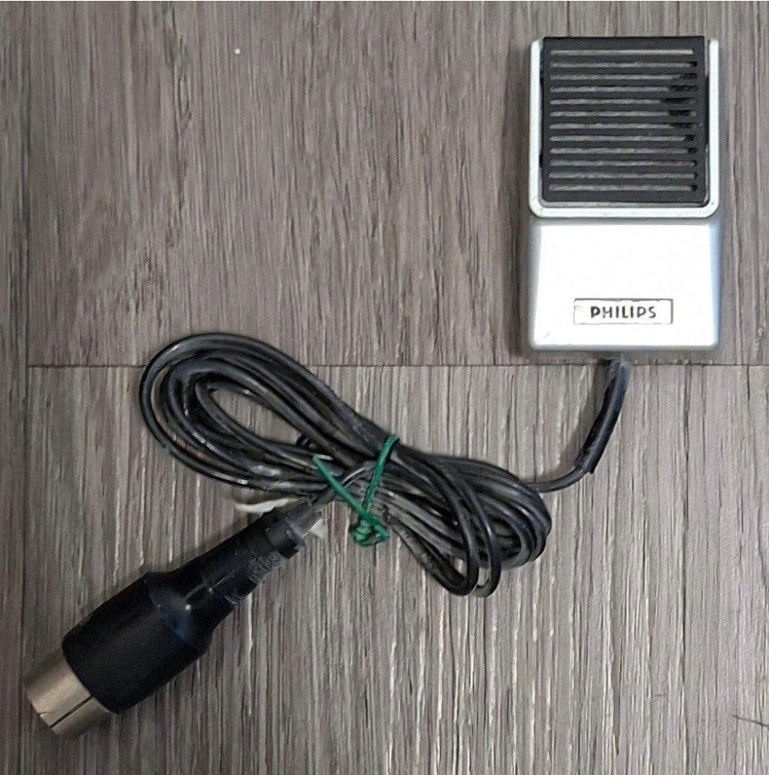 Vintage Philips Microfoon met Kabel, Ophalen of Verzenden