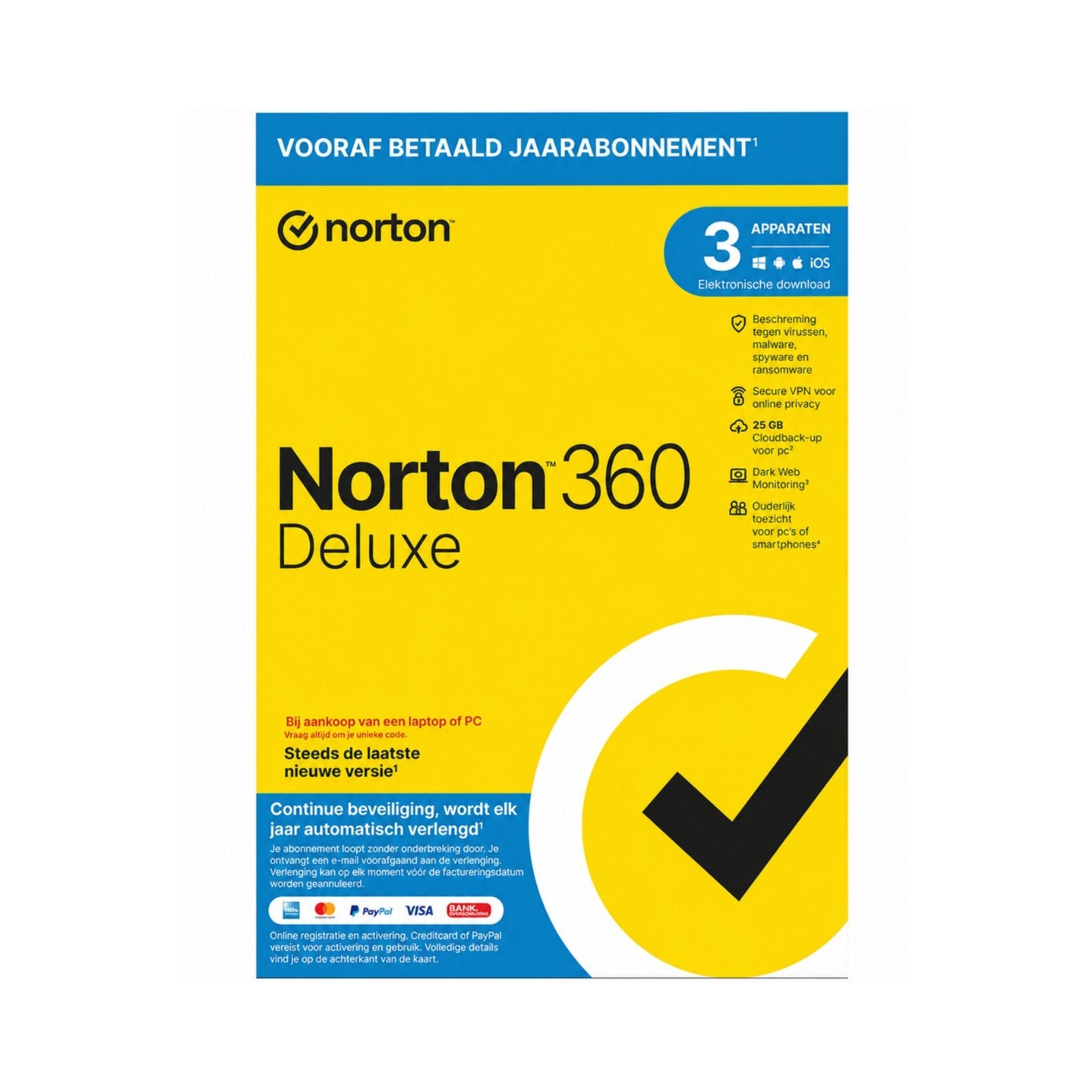 norton antivirus code 1 jaar, Computers en Software, Antivirus- en Beveiligingssoftware, Verzenden