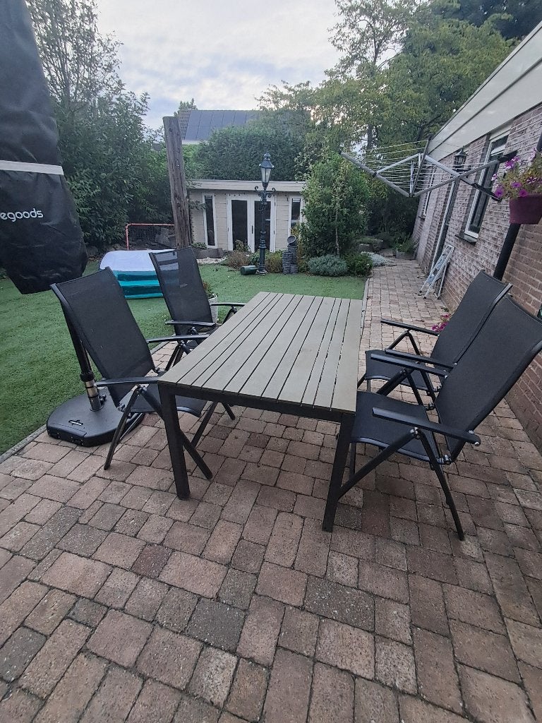 Kettler tuintafel, Ophalen, Gebruikt, Rechthoekig, Metaal