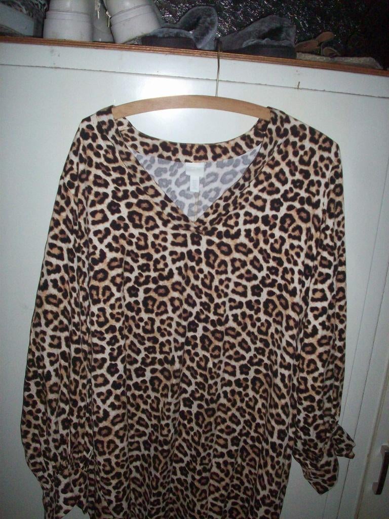 Zomer Damens jurk met tijger print, Kleding | Dames, Ophalen, Overige kleuren, Maat 42/44 (L), Zo goed als nieuw