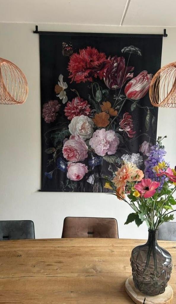 Wandkleed/wanddoek Stilleven met bloemen Jan Davidsz de Heem, Ophalen