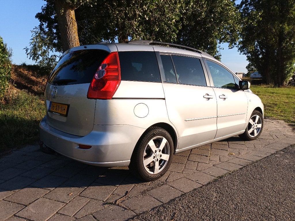 Nette Mazda 5 1.8 | MPV | 7p | zilver | schuifdak | trekhaak, Auto's, 1370 kg, 4 cilinders, 7 stoelen, Origineel Nederlands