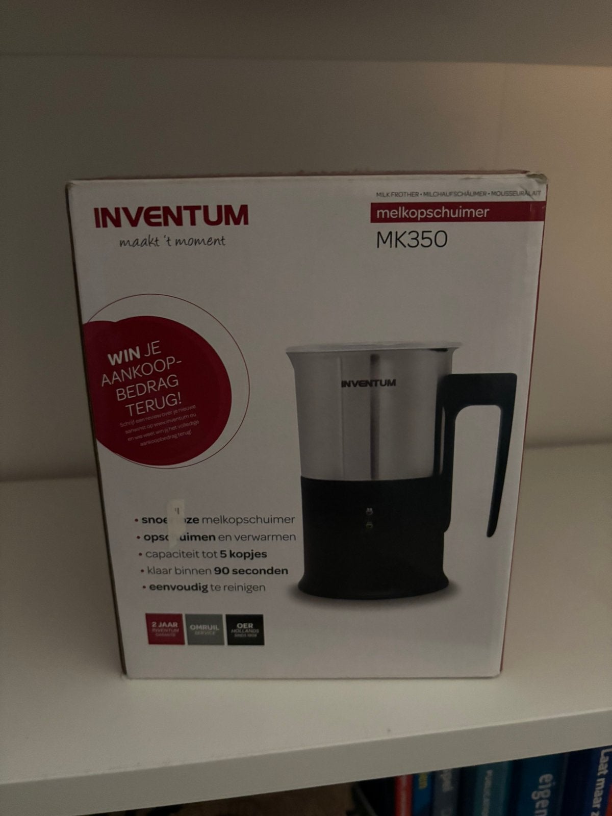 Melkopschuimer inventum MK350, Verzenden, Zo goed als nieuw