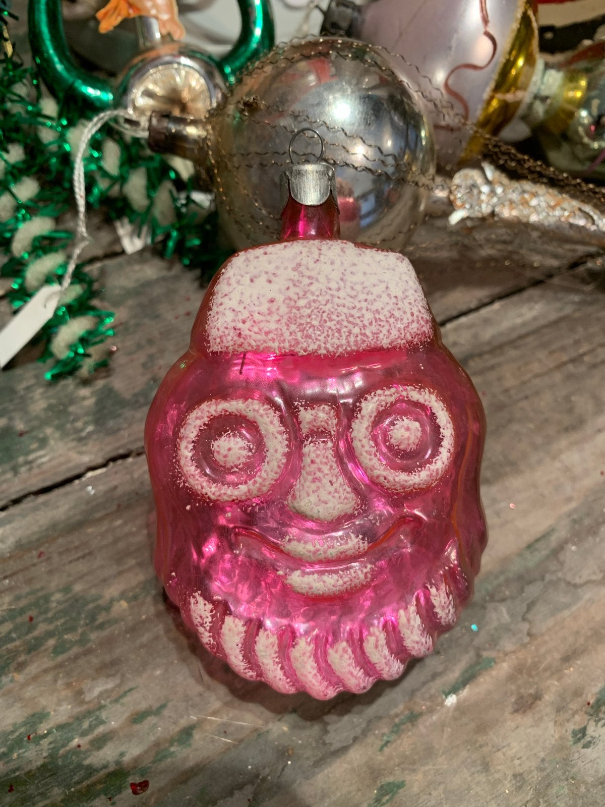 #kerst kerstbal gezicht, Diversen, Kerst, T, Ophalen of Verzenden, Zo goed als nieuw, N