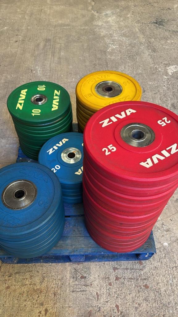 Ziva gekleurde bumperplates - diverse gewichten
