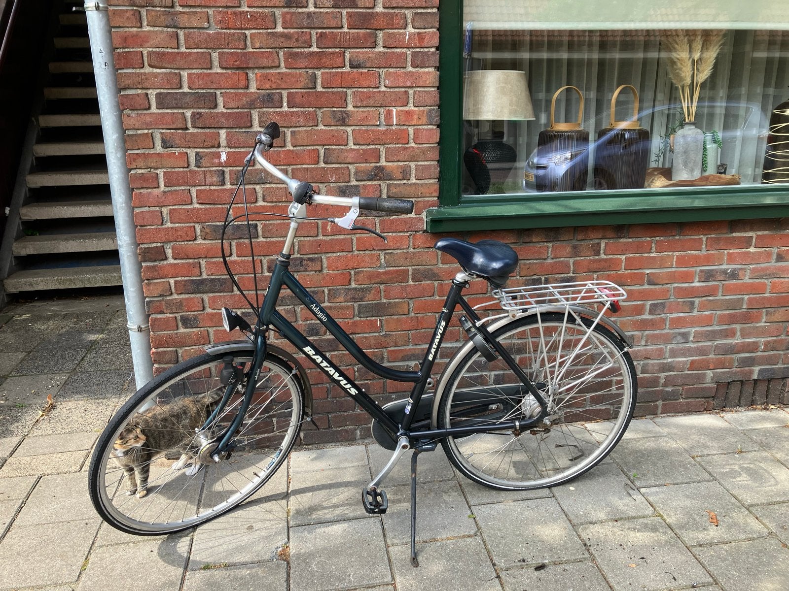 Batavus Adagio Damesfiets - Lekke Voorband, Fietsen en Brommers, Fietsen | Dames | Damesfietsen, Ophalen, Velgrem, Batavus, 53 tot 56 cm