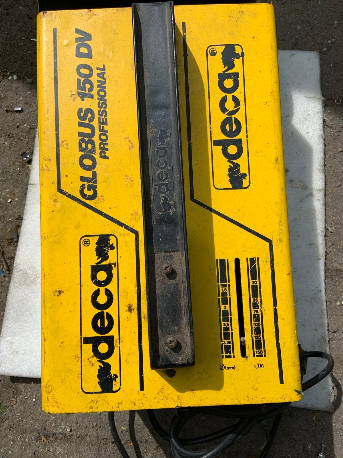 Deca Globus 150 DV Professionele Elektrode Lasapparaat, Ophalen of Verzenden, Gebruikt, 150 tot 250 ampère, Elektroden