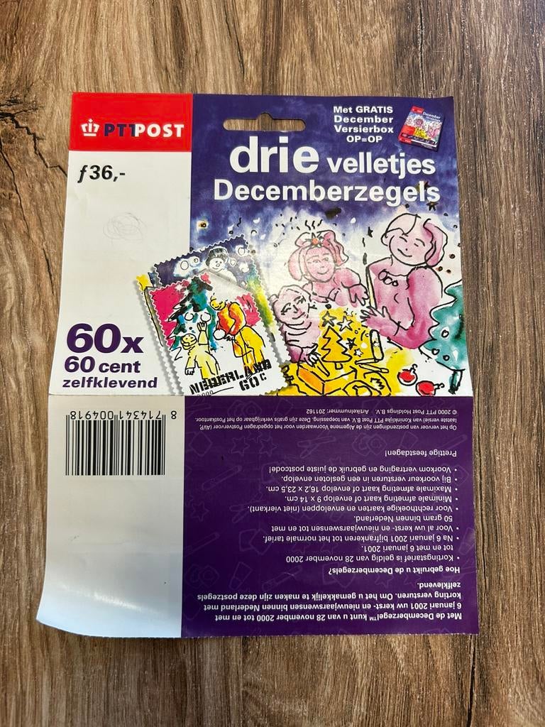 Decemberzegels Kerstzegels uit het jaar 2000, Ophalen of Verzenden