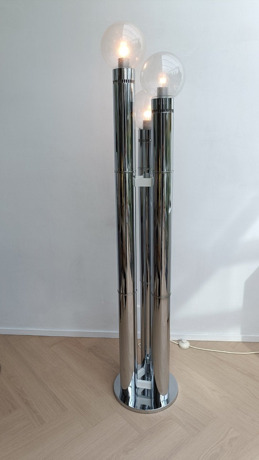 Bruno Gecchelin vloerlamp, Ophalen, 100 tot 150 cm, E27 (groot), Zo goed als nieuw