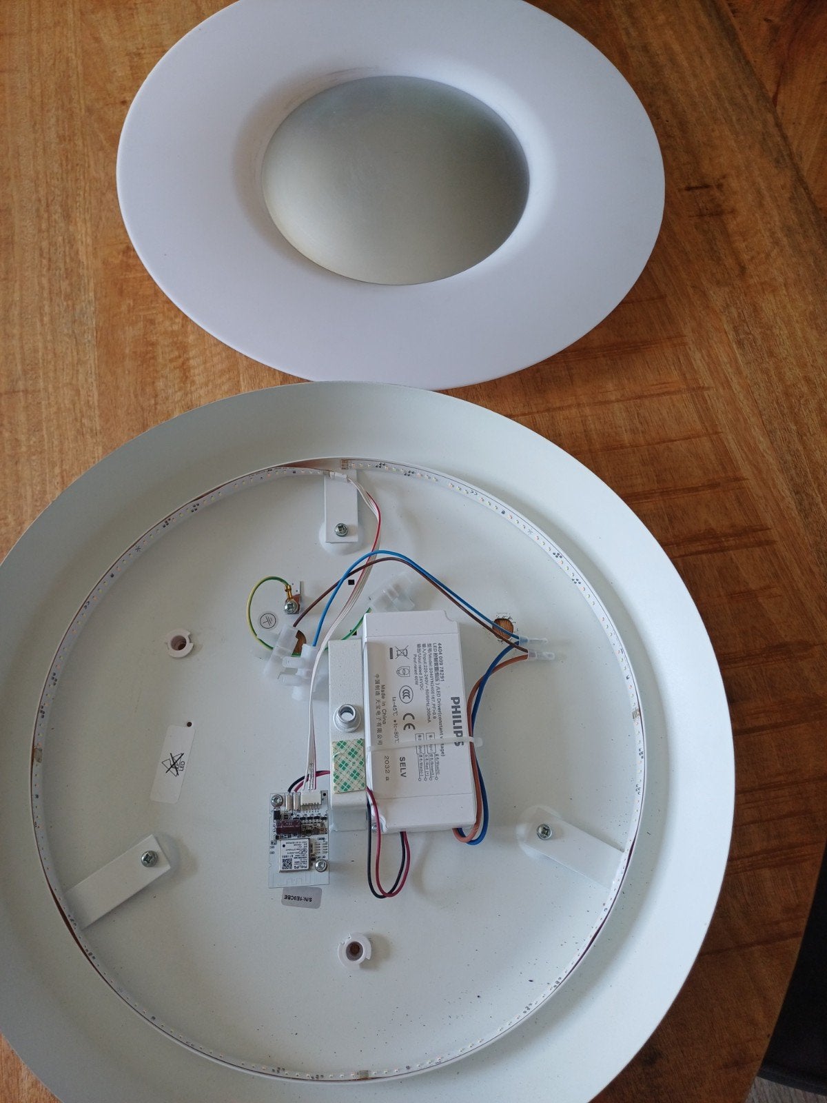 Philips dimbare LED lamp met afstandsbediening, Ø 39,1 cm, Ophalen of Verzenden, Zo goed als nieuw