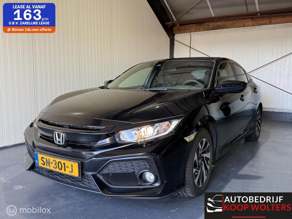 Honda Civic 1.0 i-VTEC Comfort, Auto's, Honda, Bedrijf, Te koop, Civic, ABS, Adaptive Cruise Control, Airbags, Airconditioning