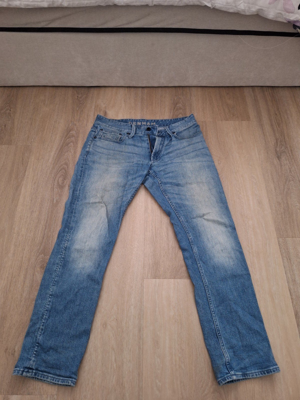 Denham Ridge Straight Hi Jeans - W32, W32 (confectie 46) of kleiner, Zo goed als nieuw, Denham, Verzenden