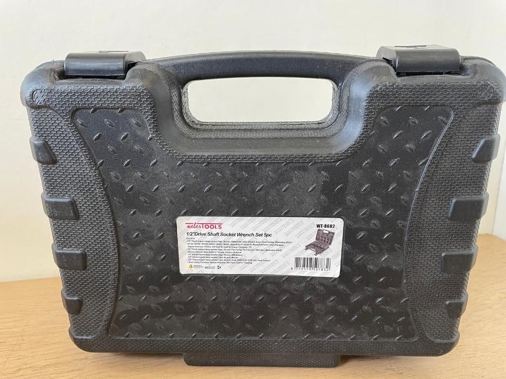 WeberTools WT-8682 krachtdoppenset lang 1/2" 12 kant 5-delig, Nieuw, Ophalen of Verzenden, /, Weber Tools