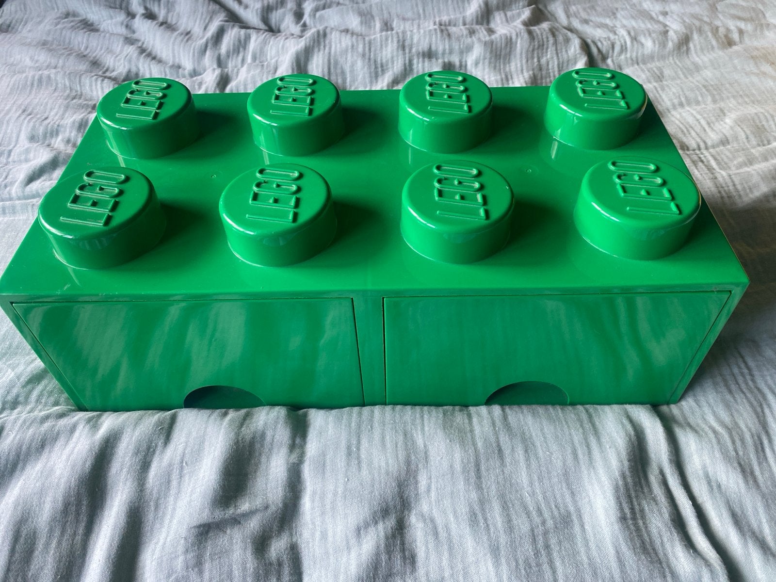 Lego opberg ladekast groen met inhoud (50x25x15), Inclusief extra onderdelen, Lego, Accessoire, Ophalen of Verzenden
