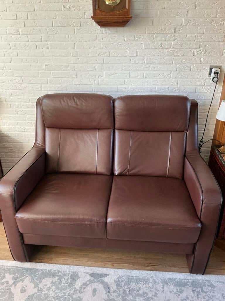 Banken - leer, Ophalen, Gebruikt, 75 tot 100 cm, Leer