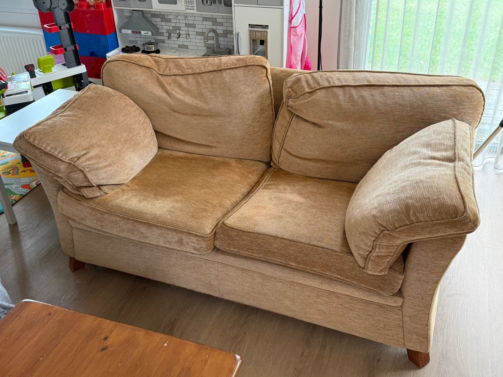 Bank twee persoons merk Baan breedte 1,60 meter gratis, Huis en Inrichting, Ophalen, Gebruikt, 150 tot 200 cm, Tweepersoons